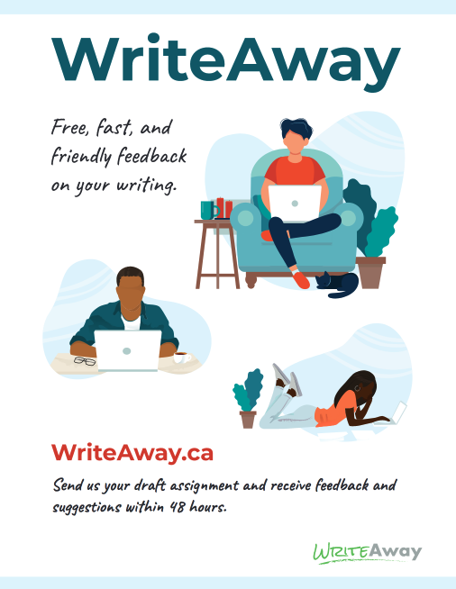 WriteAway promotional poster